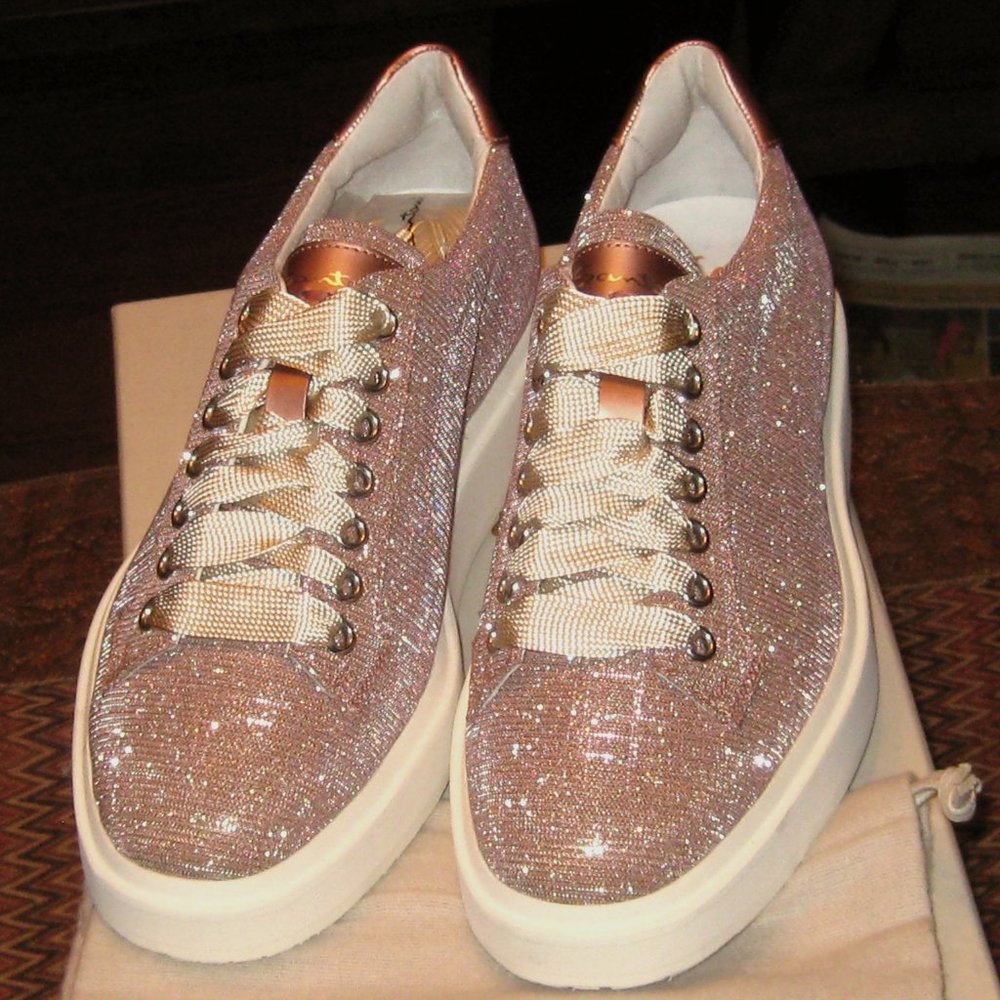 Rare Women's Santoni Pink Sneakers SZ6 (Euro 36.0) - Free Shipping